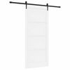 vidaXL Skyved&oslash;r ORKDAL 93 x 211 cm Konstruert tre Hvit og svart