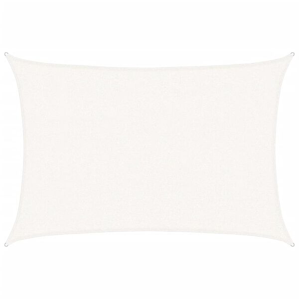 vidaXL Solseil 160 g/m&sup2; hvit 2,5x3,5 m HDPE