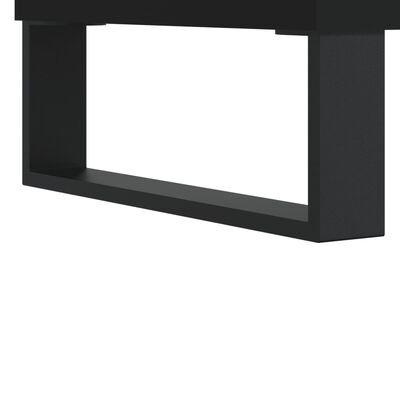 vidaXL Hifi-benk svart 74,5x38x48 cm konstruert tre