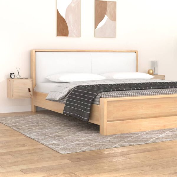 vidaXL Veggskap 2 stk 31,5x30x30 cm heltre furu