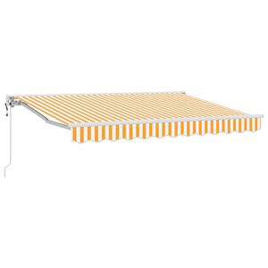 vidaXL Elektrisk Utrekkbar Markise Gul 3 x 2,5 m