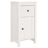 vidaXL Skjenk hvit 40x35x80 cm heltre furu