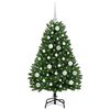 vidaXL Kunstig juletre med 150 LED gr&oslash;nn 120 cm PVC og metall