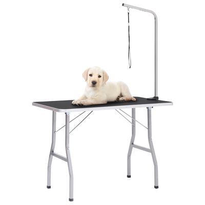 vidaXL Justerbart trimmebord til hund med 1 løkke