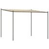 vidaXL Festtelt beige 3x3 m 180 g/m&sup2; stoff og st&aring;l
