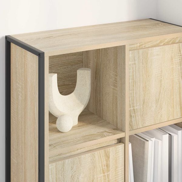 vidaXL Bokskap Sonoma 68 x 30 x 108.5 cm Konstruert tre