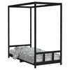 vidaXL Barnesengeramme svart 90x190 cm heltre furu