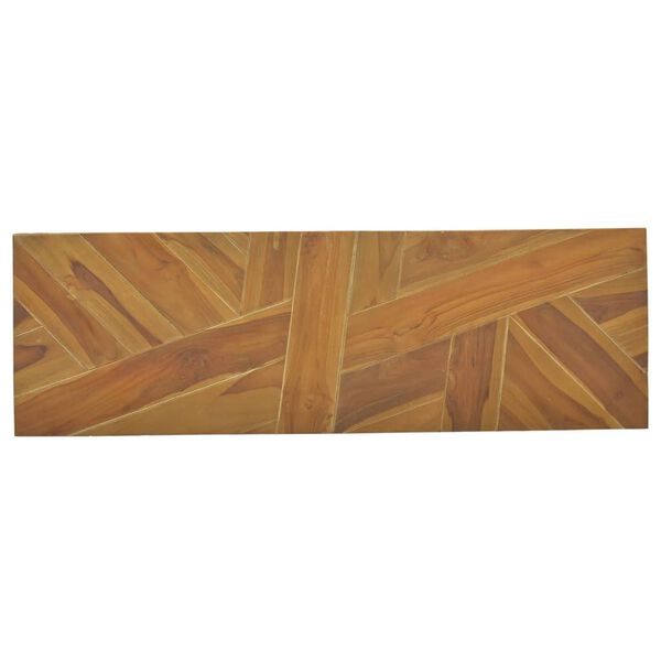 vidaXL Konsollbord 110x35x75 cm heltre teak