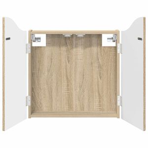 vidaXL Dartbrettskap Sonoma eik 56 x 12 x 63 cm Konstruert tre