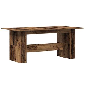 vidaXL Spisebord gammelt tre 180x90x76 cm konstruert tre