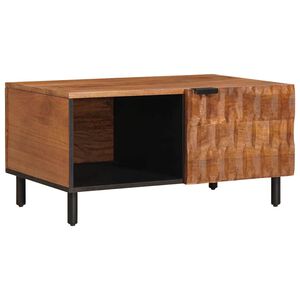 vidaXL Kaffebord Brun 80 x 50 x 40 cm Massiv mango tre