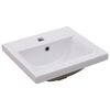 vidaXL Innebygd vask 42x39x18 cm keramisk hvit