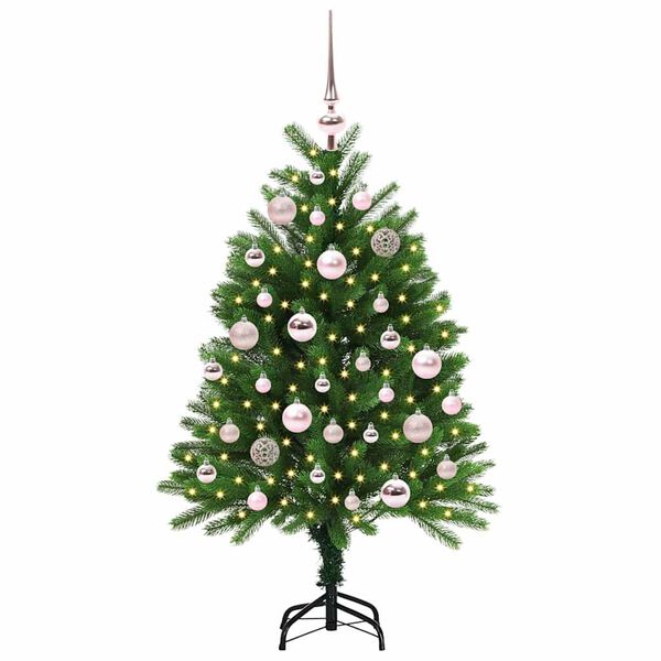vidaXL Juletre med 150 LED med stativ gr&oslash;nn 120 cm PE