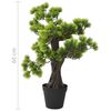 vidaXL Kunstig furubonsai med potte 60 cm gr&oslash;nn