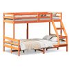 vidaXL K&oslash;yeseng 80x200/120x200 cm voksbrun heltre furu