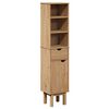 vidaXL Baderomsskap OTTA 35x30x159 cm heltre furu