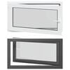 vidaXL Tilt & Turn Kjeller Vindu RISOR 110 x 50 cm PVC og glass