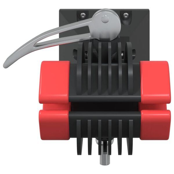 vidaXL Reparasjonsstativ veggmontert sammenleggbar r&oslash;d og svart st&aring;l