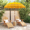 vidaXL Balinesisk Parasol Gul 215 x 215 x 260 cm