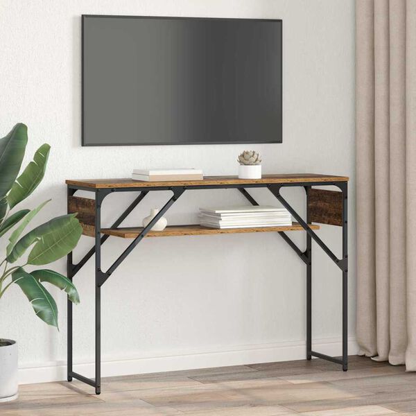 vidaXL Konsollbord Gamle tre 105x30x75cm Konstruert tre