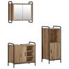 vidaXL Baderomsskapsett 3 stk. Artisan eik 40 x 36 x 99,5 cm