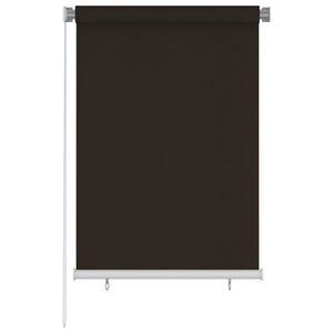vidaXL Utend&oslash;rs rullegardin 105 (B) x 140 (H) cm brun HDPE