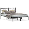 vidaXL Sengeramme uten madrass sonoma eik 150x200 cm konstruert tre
