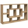 vidaXL Vegghylle h&aring;ndverkseik 85x16x52,5 cm konstruert tre