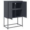 vidaXL Highboard antrasitt 68,5x38,5x107 cm stål