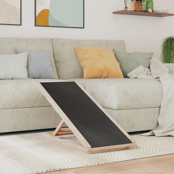 vidaXL Hunderampe gr&aring; 100x40 cm heltre gran