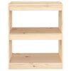 vidaXL Bokhylle/romdeler 60x30x71,5 cm heltre furu