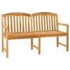 vidaXL H&aring;ndlaget Rosebenk 179,5 x 61 x 90 cm Massivt Teaktre Naturlig