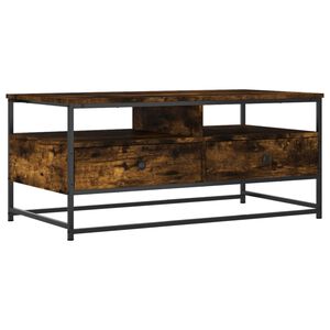 vidaXL Salongbord r&oslash;kt eik 100x51x45 cm konstruert tre
