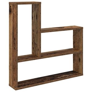 vidaXL Vegghylle Gammelt tre 60 x 11 x 60 cm Konstruert tre