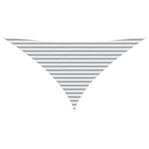 vidaXL Solskygge seil Lys Gr&aring; og Hvit 3,5 x 3,5 x 4,9 m