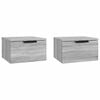 vidaXL Veggmonterte nattbord 2 stk sonoma eik 34x30x20 cm