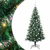 vidaXL Kunstig Forh&aring;ndsopplyst Juletre gr&oslash;nn 180 cm PVC og metall