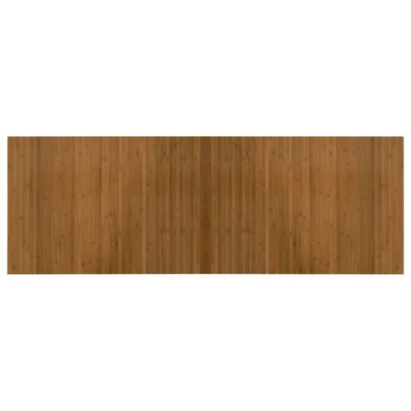 vidaXL Teppe rektangul&aelig;r brun 70x200 cm bambus