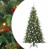 vidaXL Kunstig sammensatt juletre med 300 LED gr&oslash;nn 180 cm PE og PVC