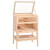 vidaXL Hamsterbur 55x40x80 cm heltre gran