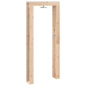 vidaXL Utend&oslash;rs dusj 226 cm Massivt furutre og rustfritt st&aring;l Naturlig