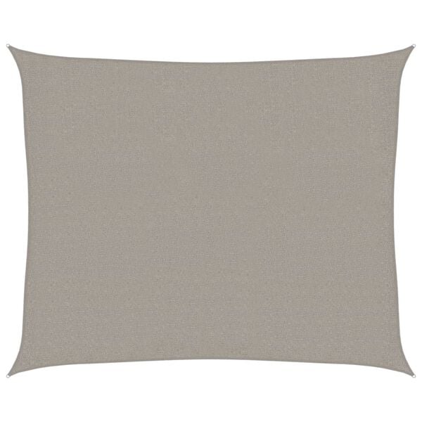 vidaXL Solseil 160 g/m&sup2; rektangul&aelig;r lysegr&aring; 2,5x3 m HDPE