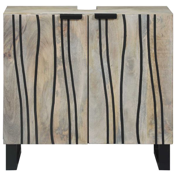 vidaXL Baderomsvaskeskap med hylle Hvit 62 x 33 x 58 cm Konstruert tre