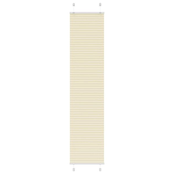 vidaXL pliss&eacute;gardin krem 40x200 cm Stoff Bredde 39,4 cm Polyester