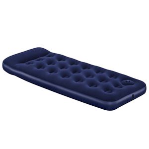 Bestway Oppbl&aring;sbar flokket luftseng med innebygd pumpe 185x76x22 cm