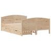 vidaXL Sengeramme uten madrass 120x200 cm heltre furu