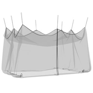 vidaXL Hage Myggnett 220 mesh Svart 3 x 4,5 x 2,5 m Polyester