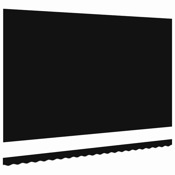 vidaXL Reserveduk til markise Svart 480 x 295 cm Polyester