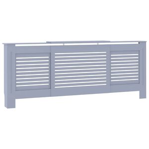 vidaXL Radiatordeksel MDF gr&aring; 205 cm