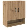 vidaXL Vegghengt skap 60 x 31 x 70 cm Konstruert tre Artisan Eik